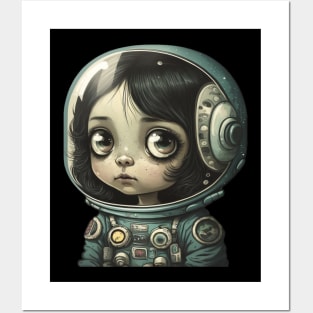 Astronaut Girl Posters and Art